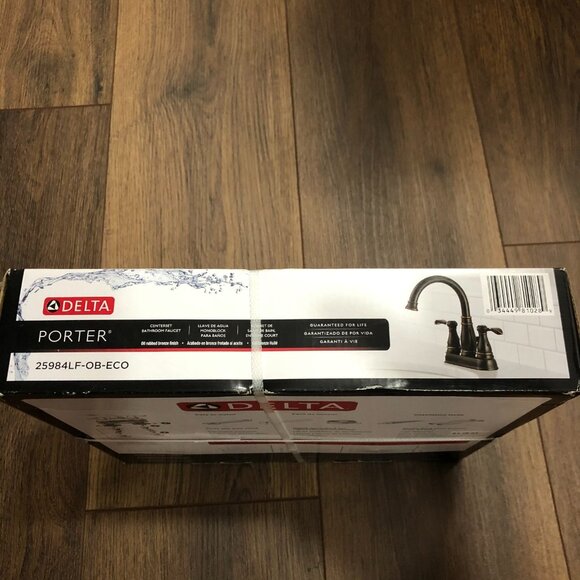 Delta Porter 2-Handle Centerset Bathroom Faucet Oil Rubbed Bronze Monoblock - Picture 8 of 9